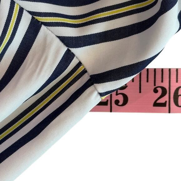 Mlle Gabrielle Striped Belted Shirt Dress Size Large - Picture 8 of 12